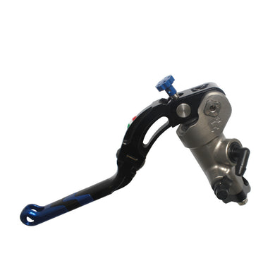 Accossato Clutch Master Cylinder CNC PRS 16x15-16-17 with blue Revolution lever