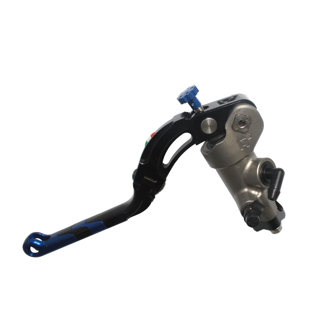 Accossato Clutch Master Cylinder CNC PRS 16x15-16-17 with blue Revolution lever