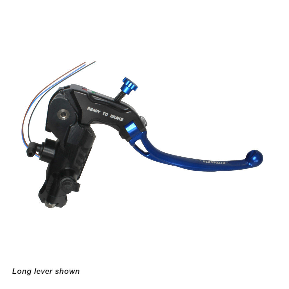 Accossato Brake Master Cylinder Ready-to-Brake CNC 19x19 short blue folding lever