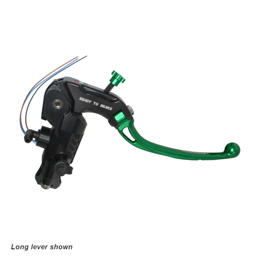 Accossato Brake Master Cylinder Ready-to-Brake CNC 19x19 short green folding lever