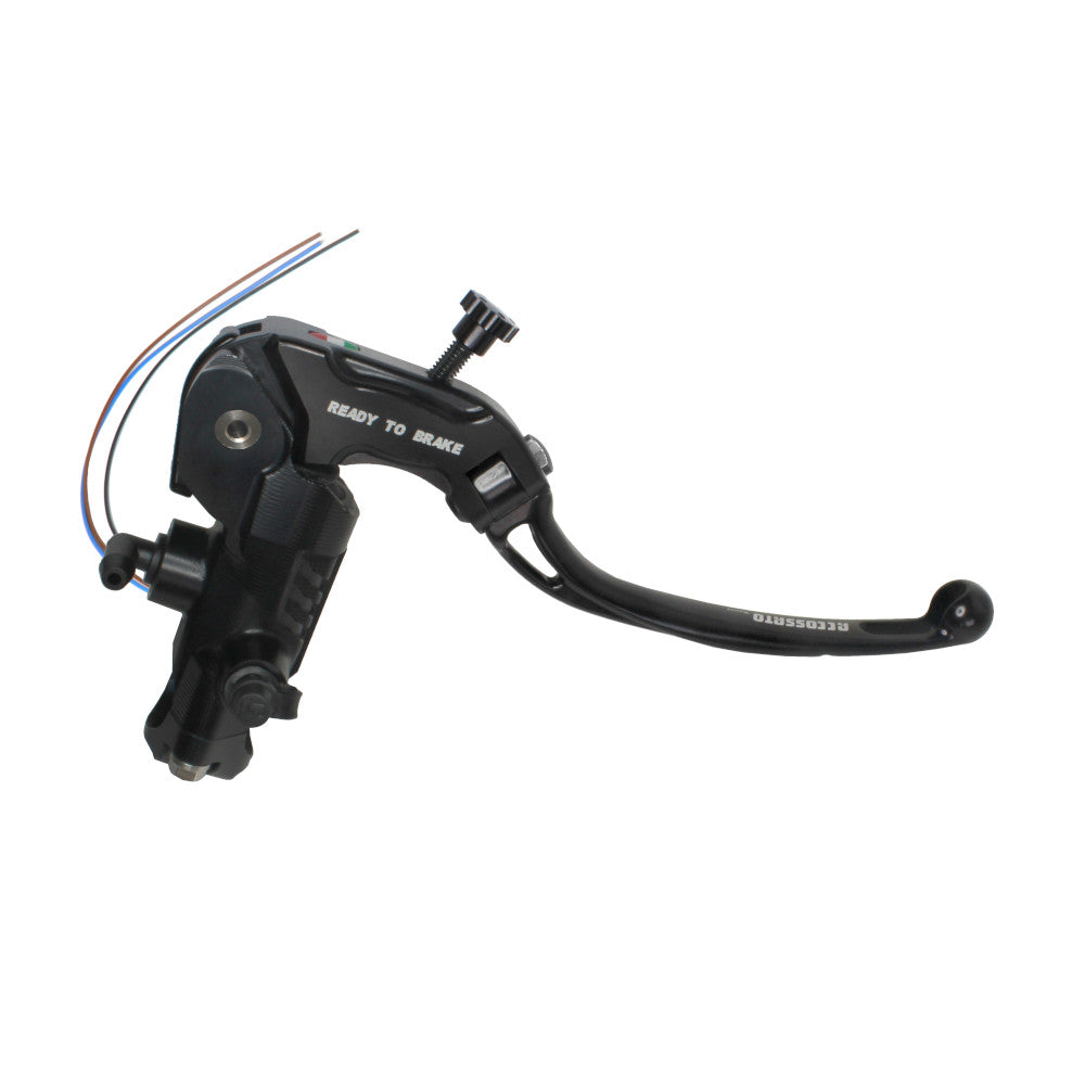 Accossato Brake Master Cylinder Ready-to-Brake CNC 19x20 long black folding lever