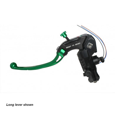 Accossato Clutch Master Cylinder Ready-to-Brake PRS 16x15-16-17 short green folding lever