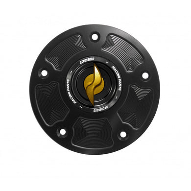 Accossato Fuel Cap Quick Action for Kawasaki ZRX1200 Z1000 ZZR1200 ZX-6R ZX-10R gold