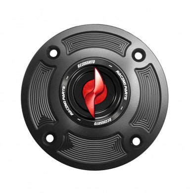 Accossato Fuel Cap Quick Action for Suzuki V-Strom Hayabusa GSX-R TL1000 red