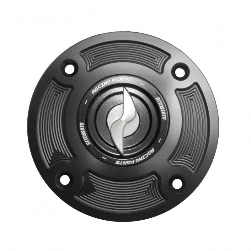 Accossato Fuel Cap Quick Action for Suzuki V-Strom Hayabusa GSX-R TL1000 silver