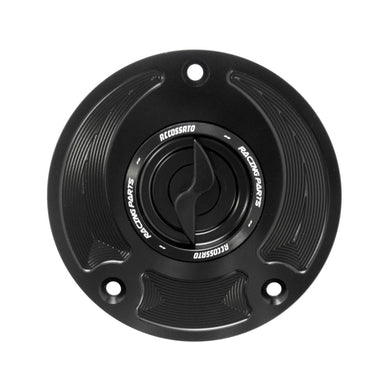 Accossato Fuel Cap Quick Action for Suzuki GSX-R1000 GSX-R600 Hayabusa SV black
