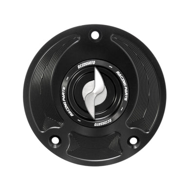Accossato Fuel Cap Quick Action for Suzuki GSX-R1000 GSX-R600 Hayabusa SV silver