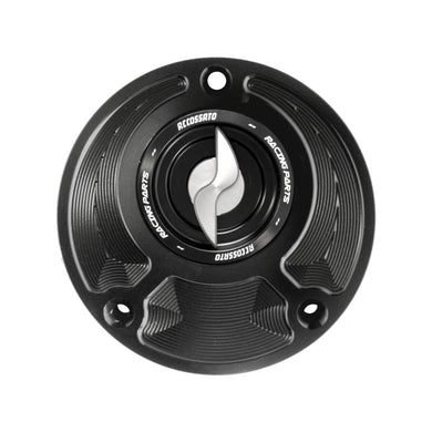 Accossato Fuel Cap Quick Action for Yamaha YZF-R1 YZF-R6 YZF-R3 FZ MT XJR silver