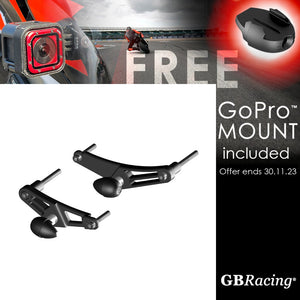GBRacing Frame Sliders (Race) for Triumph Daytona 675 Street Triple with FREE GoPro™ Camera Mount