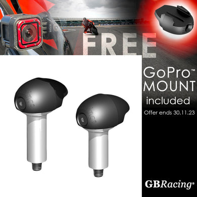 GBRacing Bullet Frame Sliders (Street) for Triumph Daytona 675 Street Triple with FREE GoPro™ Camera Mount