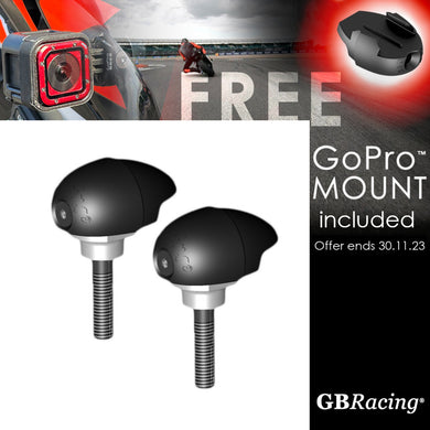GBRacing Bullet Frame Sliders (Race) for Honda CBR1000RR 2008 - 2016 with FREE GoPro™ Camera Mount