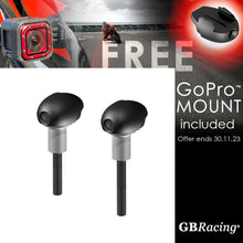 Load image into Gallery viewer, GBRacing Bullet Frame Sliders (Race) for Suzuki GSX-R 600 / 750 2004 – 2005 with FREE GoPro™ Camera Mount