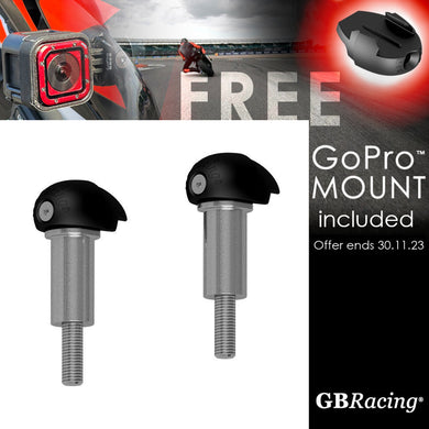 GBRacing Bullet Frame Sliders for Yamaha MT-07 Tracer (Street) YZF-R7 (Race) with FREE GoPro™ Camera Mount