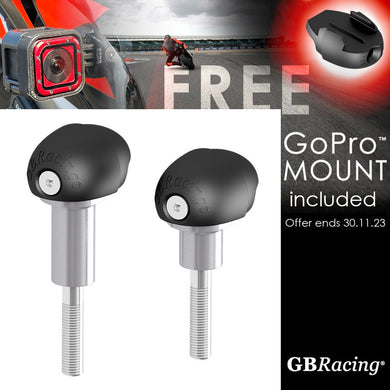 GBRacing Bullet Frame Sliders (Street) for Yamaha MT-09 Tracer with FREE GoPro™ Camera Mount