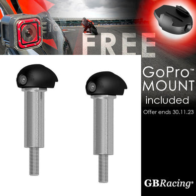 GBRacing Bullet Frame Sliders (Street) for Yamaha YZF-R7 with FREE GoPro™ Camera Mount