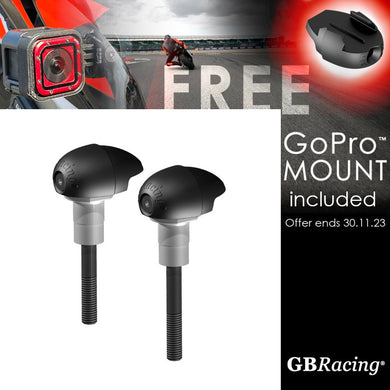 GBRacing Bullet Frame Sliders (Race) for Aprilia RSV4 Tuono V4 with FREE GoPro™ Camera Mount