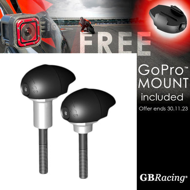 GBRacing Bullet Frame Sliders (Race) for BMW S1000RR HP4 with FREE GoPro™ Camera Mount
