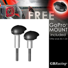 Load image into Gallery viewer, GBRacing Bullet Frame Sliders (Street) for BMW S1000RR HP4 with FREE GoPro™ Camera Mount