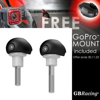 GBRacing Bullet Frame Sliders (Race) for BMW S1000RR with FREE GoPro™ Camera Mount