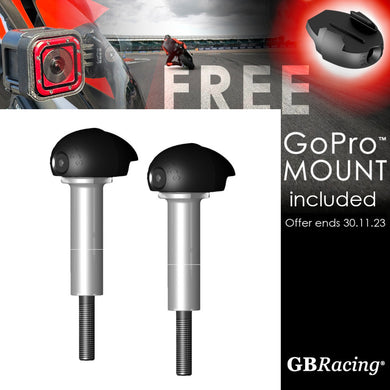 GBRacing Bullet Frame Slider Set (Street) for Kawasaki Z900 with FREE GoPro™ Camera Mount