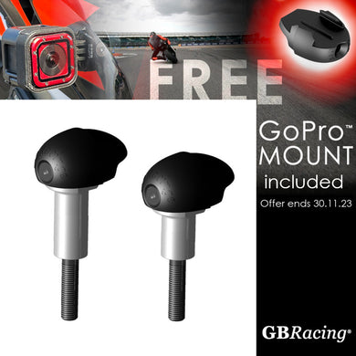 GBRacing Bullet Frame Sliders (Street) for Kawasaki ZX-10R with FREE GoPro™ Camera Mount
