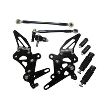 Load image into Gallery viewer, Accossato Adjustable Rearsets for Ducati 1098 black