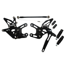 Load image into Gallery viewer, Accossato Adjustable Rearsets for Kawasaki ZX-10R 2008 - 2010 black