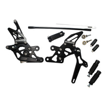 Load image into Gallery viewer, Accossato Adjustable Rearsets for Yamaha FZ1 FZ8 black