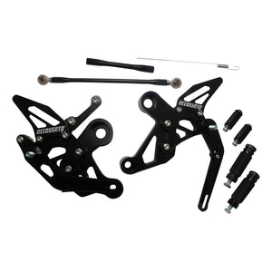 Accossato Adjustable Rearsets for Yamaha MT-09 XSR900 black