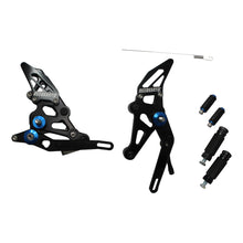 Load image into Gallery viewer, Accossato Adjustable Rearsets for Yamaha MT-07 2014 - 2016 blue
