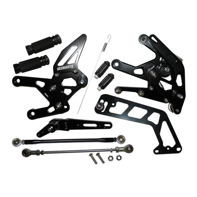Accossato Adjustable Rearsets for Kawasaki Z125 Pro 2015 - 2017