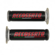 Load image into Gallery viewer, Accossato Pair of Classic Racing Grips with Red Logo closed end