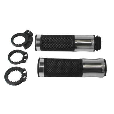 Accossato Pair of CNC Aluminium Racing Grips silver