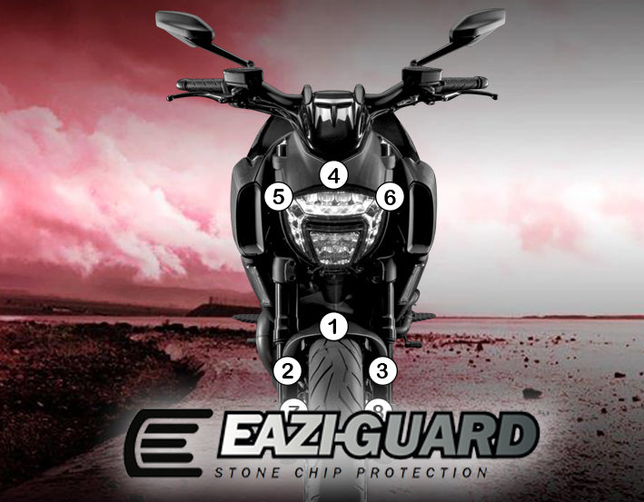 Eazi-Guard Stone Chip Paint Protection Film for Ducati Diavel 2011 - 2018