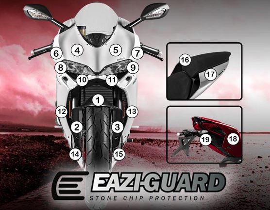Eazi-Guard Paint Protection Film (Matte) for Ducati Panigale 959