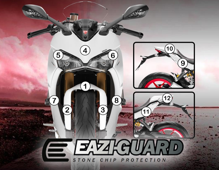 Eazi-Guard Stone Chip Paint Protection Film for Ducati SuperSport