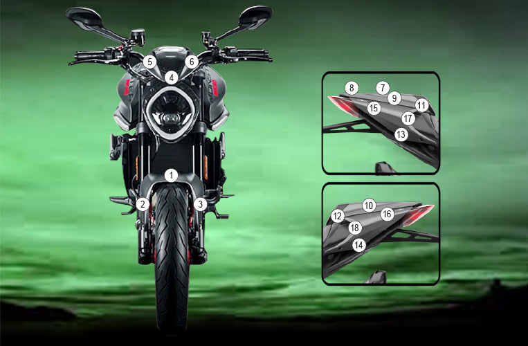Eazi-Guard Paint Protection Film for Ducati Monster 2021  gloss