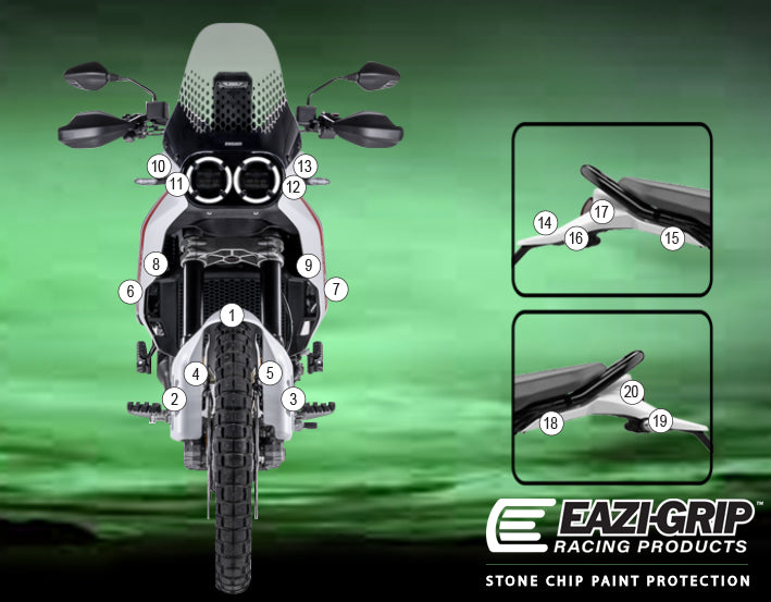 Eazi-Guard Paint Protection Film for Ducati DesertX  matte