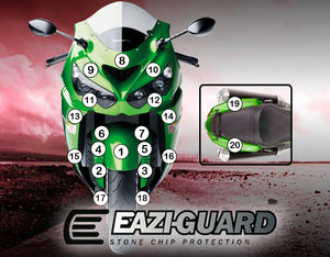 Eazi-Guard Stone Chip Paint Protection Film for Kawasaki Ninja ZX-14R matte