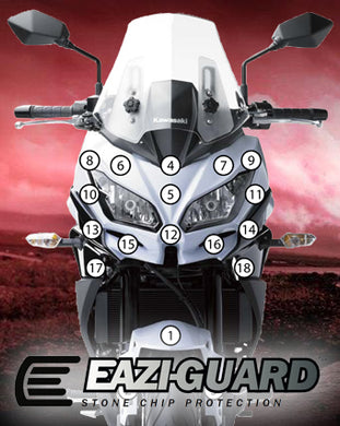 Eazi-Guard Stone Chip Paint Protection Film for Kawasaki Versys 650 2015 - 2017