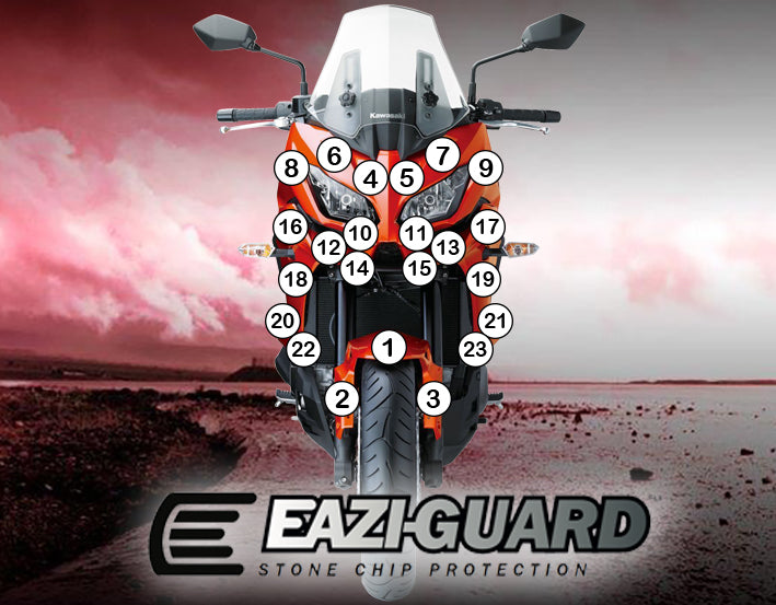 Eazi-Guard Paint Protection Film for Kawasaki Versys 1000 2015 - 2018 matte