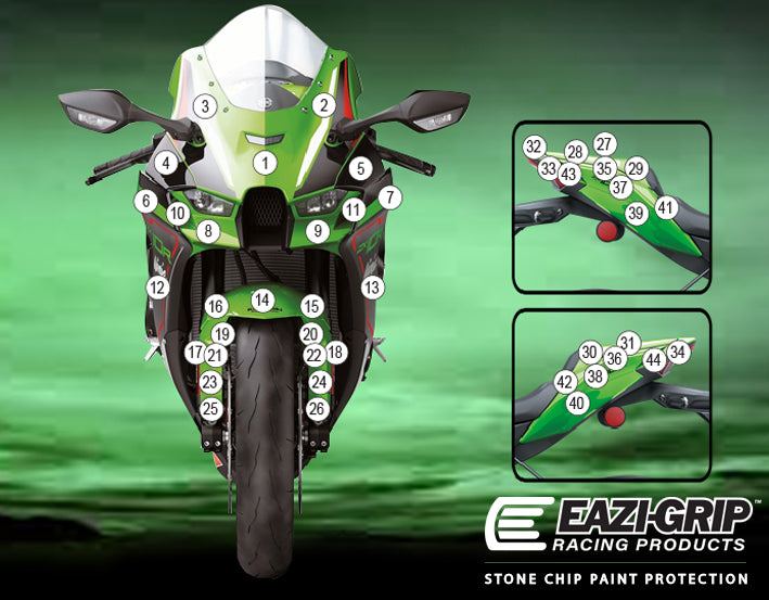 Eazi-Guard Paint Protection Film for Kawasaki ZX-10RR  matte