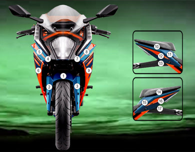 Eazi-Guard Paint Protection Film for KTM RC390  gloss