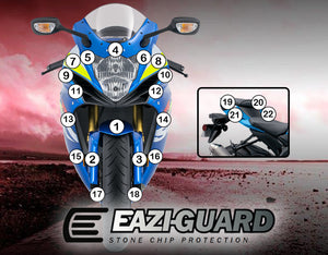 Eazi-Guard Paint Protection Film for Suzuki GSX-R 600 / 750 2011 - 2018