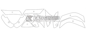 Eazi-Guard Stone Chip Paint Protection Film for Suzuki GSX-R 1000 2009 - 2016