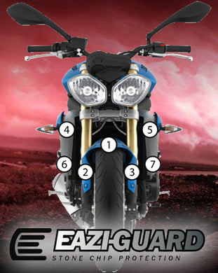 Eazi-Guard Paint Protection Film for Triumph Street Triple / R 2013 - 2016 matte