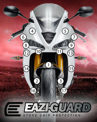 Eazi-Guard Paint Protection Film for Triumph Daytona 675 / R 2013 - 2016