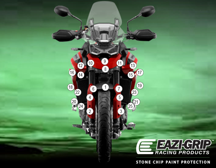 Eazi-Guard Paint Protection Film for Triumph Tiger 900 GT 850 Sport  gloss