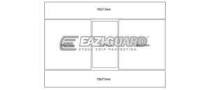Eazi-Guard Stone Chip Paint Protection Film  Standard DIY-cut Universal Kit