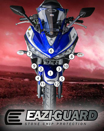 Eazi-Guard Paint Protection Film for Yamaha YZF-R3 2015 - 2018